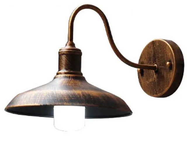 Main image of Gooseneck Barn Light Outdoor Anti-Rust Waterproof Bronze Wall Sconce Wall Mount Retro Porch Wall Lighting Farmhouse Exterior Lighting Fixture for Garage Patio Doorway