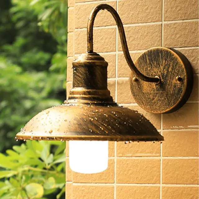 Alt view image 3 of 7 - Gooseneck Barn Light Outdoor Anti-Rust Waterproof Bronze Wall Sconce Wall Mount Retro Porch Wall Lighting Farmhouse Exterior Lighting Fixture for Garage Patio Doorway