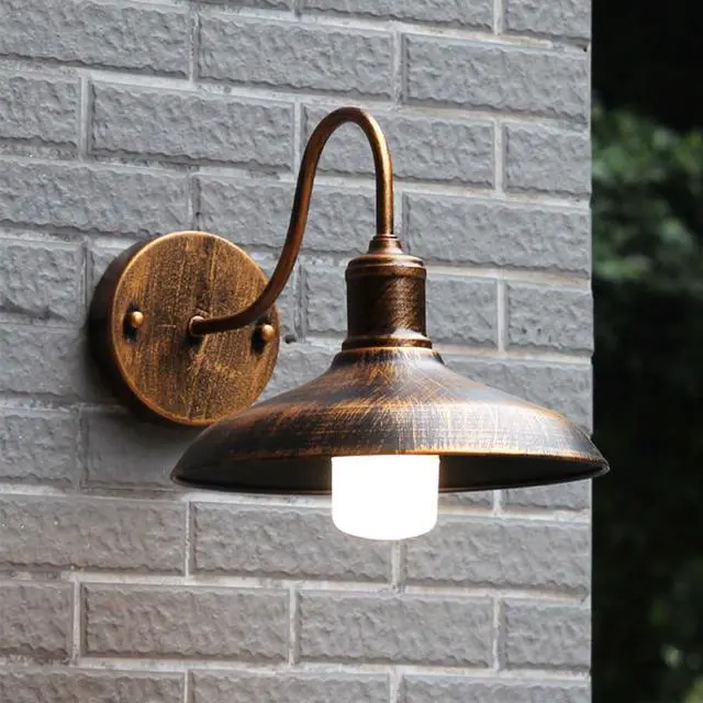 Alt view image 2 of 7 - Gooseneck Barn Light Outdoor Anti-Rust Waterproof Bronze Wall Sconce Wall Mount Retro Porch Wall Lighting Farmhouse Exterior Lighting Fixture for Garage Patio Doorway