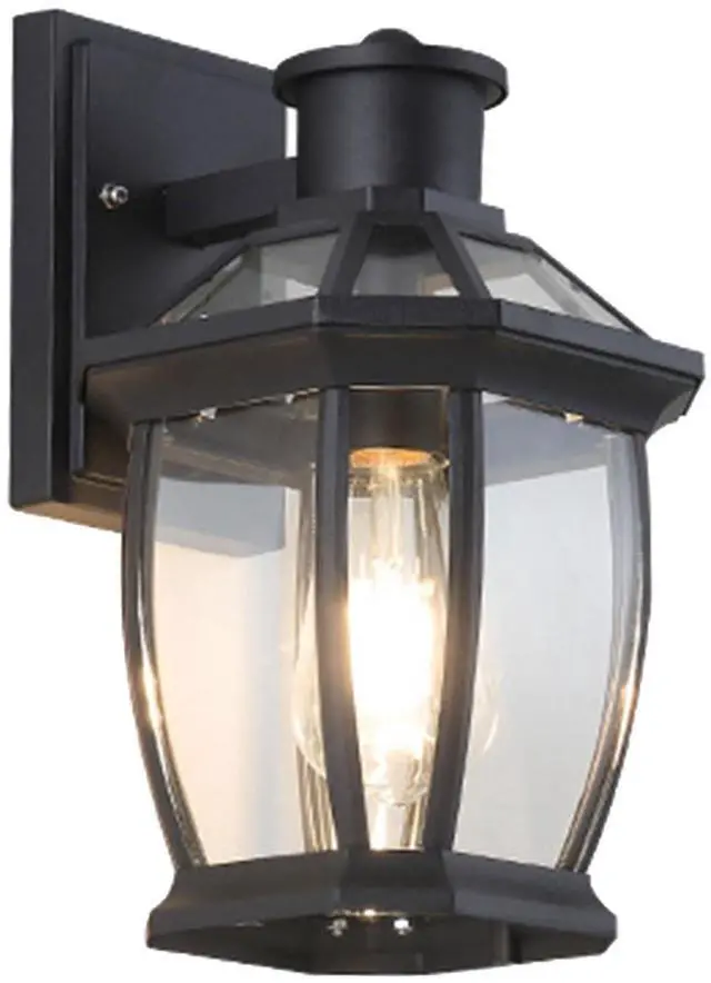 Main image of Outdoor Wall Lanterns Aluminum Exterior Waterproof Wall Light Vintage Porch Wall Lighting with Clear Glass Shade for Porch Front Door Way Garage Patio