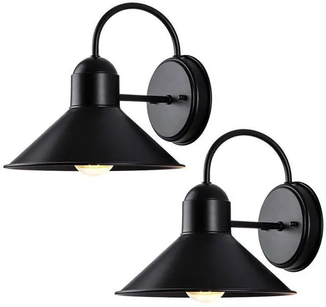 Main image of Vintage Outdoor Wall Sconce IP65 Anti-Rust Waterproof Metal Wall Lights 10 Inch Outdoor Gooseneck Barn Light Retro Farmhouse Exterior Light Fixture for Porch Garage Patio Doorway