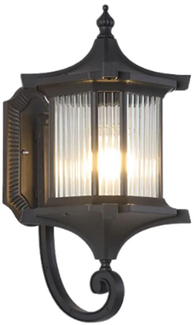 Main image of European Exterior Wall Lanterns Waterproof Anti-Rust Aluminum Outdoor Wall Lights 17.7" Large Porch Lights E26 Socket Wall Lamps for Front Door Garage Patio
