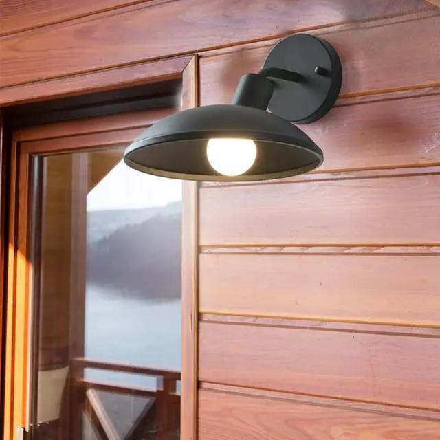 Alt view image 4 of 7 - Retro Outdoor Waterproof Wall Sconce Black Iron Wall Mount Porch Lights 9.4 Inch Gooseneck Vintage Exterior Wall Lights for Farmhouse Doorway Outdoor Lighting Fixture