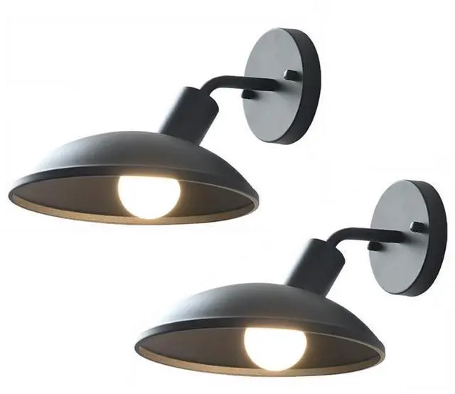 Main image of Retro Outdoor Waterproof Wall Sconce Black Iron Wall Mount Porch Lights 9.4 Inch Gooseneck Vintage Exterior Wall Lights for Farmhouse Doorway Outdoor Lighting Fixture