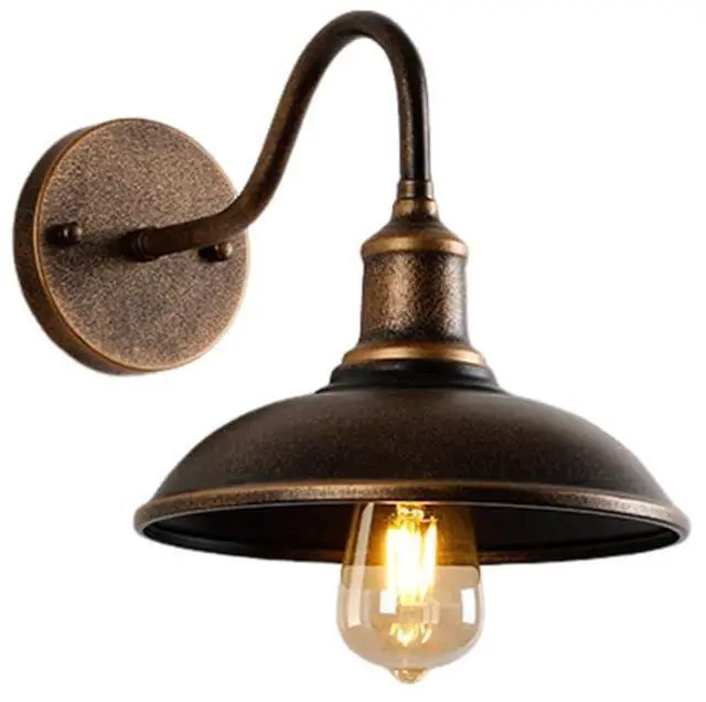 Main image of Outdoor Gooseneck Barn Light Anti-Rust Waterproof Wall Mount Wall Sconce 15.3 Inch Bronze Vintage Wall Lights Farmhouse Exterior Wall Lighting Luminaire(E26/E27 Base)
