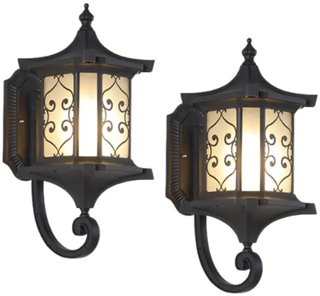 Main image of 17.7 Inch Large Outdoor Wall Lanterns IP65 Waterproof Anti-Rust Retro Front Porch Lights Aluminum Wall Mount Exterior Light Fixtures with Frosted Glass for House Patio Entryway Garage