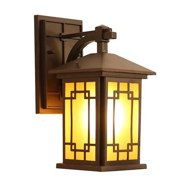 Main image of Outdoor Wall Lantern Exterior Waterproof Wall Light Fixtures Porch Sconces with E26 Sockets & Glass Shades for Entryway, Garage, Patio