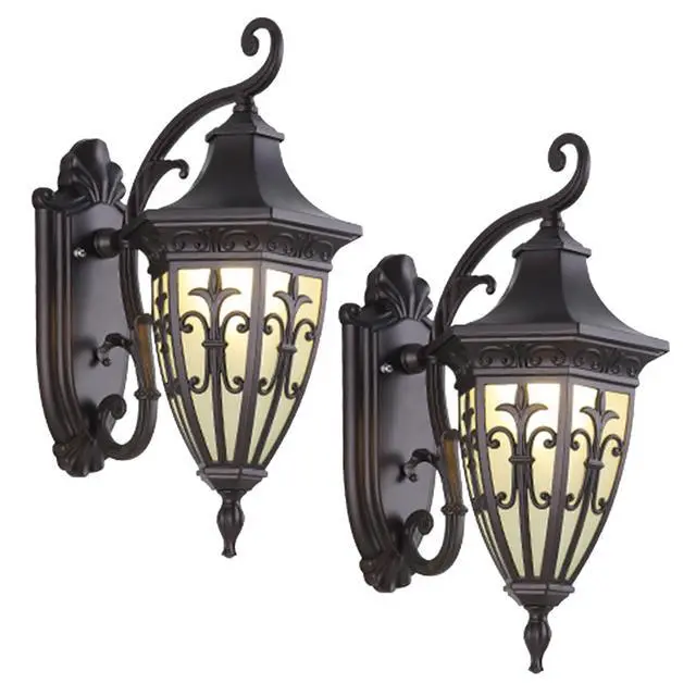 Main image of Vintage Outdoor Wall Light Fixtures 15.7 inch Waterproof Exterior Wall Lantern Anti-Rust Aluminium Porch Lights for House Garage Doorway