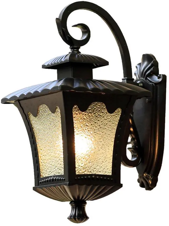 Main image of Vintage Outdoor Light Fixtures Anti-Rust Outside Black Wall Lanterns Aluminium Waterproof Exterior Porch Lights for Front Door Garage Patio