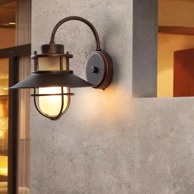 Alt view image 5 of 7 - Gooseneck Retro Outdoor Wall Lights Exterior Anti-Rust Waterproof Bronze Wall Sconce 11 Inch Wall Mount Farmhouse Barn Light Antique Iron Porch Wall Light Fixtures