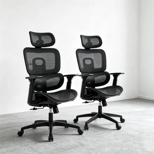Main image of Ergonomic Office Chair 2 Pack, High Back Mesh Desk Chair with Adjustable Headrest & 3D Armrests, Lumbar Support, 90145° Recline, Swivel Rolling Computer Chair for Office Conference Room (2)