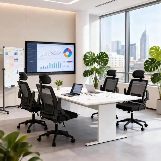 Alt view image 2 of 7 - High Back Mesh Office Chair with Adjustable Headrest, Flip-Up & Sliding Armrests, 1822" Adjustable Seat Height, Ergonomic Desk Chair with Rocking Function, for Home Office, Black