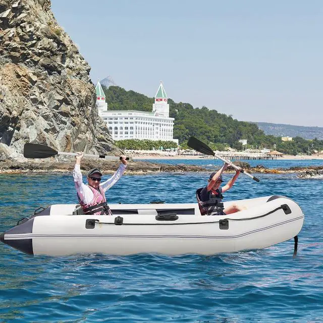Alt view image 3 of 7 - MADOG Person Inflatable Boat(Oars Included), Inflatable Raft for Water Sports Quick Inflation & Deflation