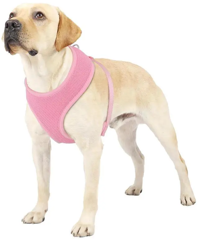 Main image of Dog Harness for Large Sized Dog, Soft Puppy Padded Vest for Walking, Running, Training - Pink, XL