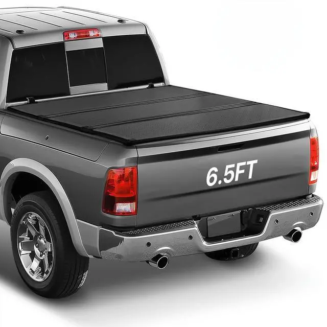 Main image of Hard Truck Bed Cover Tri-Fold Tonneau Cover Compatible with 2009-2018 Dodge Ram 1500 2500 3500 6.5 Ft. Fleetside Bed