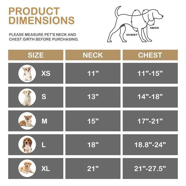 Alt view image 2 of 7 - Dog Harness for Medium Sized Dog, Soft Puppy Padded Vest for Walking, Running, Training - Black, L
