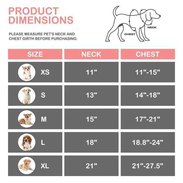 Alt view image 2 of 7 - Dog Harness for Medium Sized Dog, Soft Puppy Padded Vest for Walking, Running, Training - Pink, L