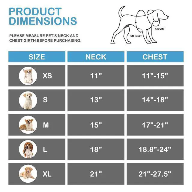 Alt view image 2 of 7 - Dog Harness for Small Sized Dog, Soft Puppy Padded Vest for Walking, Running, Training - Sky Blue, S