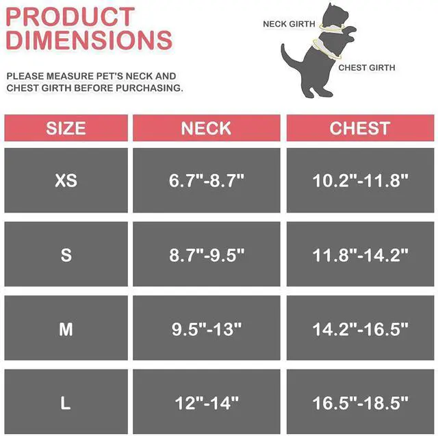 Alt view image 2 of 7 - Soft Cat Harness for Walking Escape Proof and Travel, Kitten Adjustable Breathable Vest Harness - Red, M