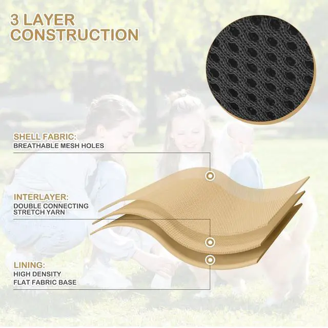Alt view image 7 of 7 - Reflective Dog Harness, No Pull Vest Harness with Handle, Adjustable Soft Padded Pet Harness for Medium Dogs, Light Brown, M
