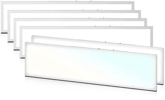 Main image of 6 Pack LED Ceiling Light Flush Mount, 1x4 FT Dimmable LED Flat Panel Light 3000K/4000K/5000K CCT Selectable, 4000 Lumens Light Fixture for Home Office Garage with Built-in T-Grid Mount, ETL