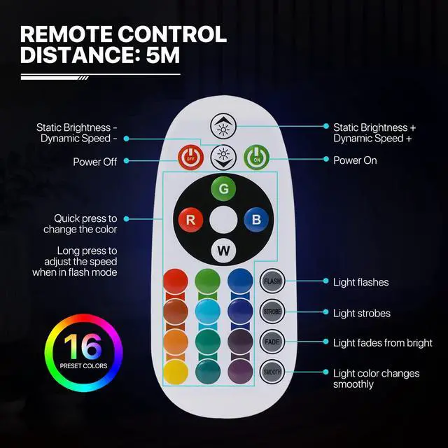 Alt view image 6 of 7 - 21" LED Mushroom Light 16 Color-Changing Outdoor/Indoor Mood Light Party Ambient Lighting, Waterproof Landscape Lighting for Patio Yard Pathway Decor, Rechargeable Pub RGB Lamp with Remote