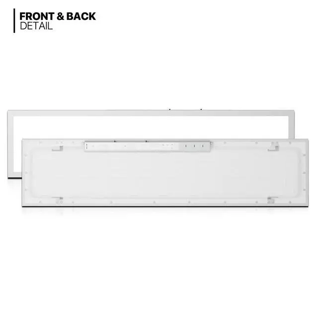Alt view image 4 of 7 - 6 Pack LED Ceiling Light Flush Mount, 1x4 FT Dimmable LED Flat Panel Light 3000K/4000K/5000K CCT Selectable, 4000 Lumens Light Fixture for Home Office Garage with Built-in T-Grid Mount, ETL