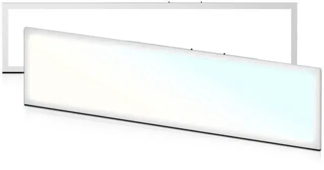 Main image of 2 Pack 1x4 FT LED Flat Panel Light, Dimmable Square Flush Mount Light 3000K/4000K/5000K CCT Selectable, 4000 Lumens Ceiling Light Fixture for Kitchen with Built-in T-Grid Mount, ETL