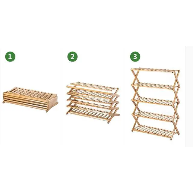 Alt view image 3 of 4 - Wood Plant Stand Indoor Outdoor for 5 Tiers Plants, Plant Shelf Ladder Table Pot Stand for Living Room Patio Balcony Garden