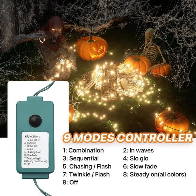 Alt view image 6 of 7 - Christmas Lights, 43ft 100 Count LED Mini Christmas String Lights, Waterproof Xmas String Lights with Green Wire for Tree Outdoor Indoor Home Holiday Party Yard Decoration (Warm White)