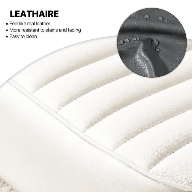 Alt view image 5 of 7 - Accent Upholstered Chair for Living Room & Bedroom, Mid-Century Modern Leather Sofa Chair with Lumbar Pillow for Reading, Metal Legs in White & Gray Contrasting Colors
