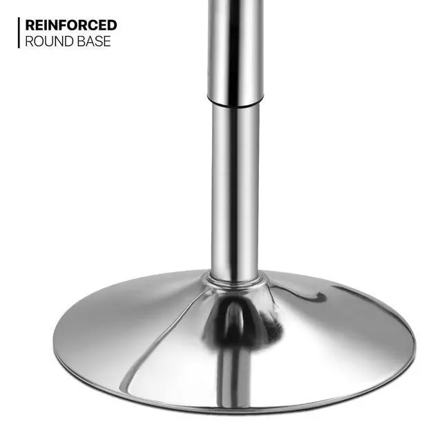 Alt view image 6 of 7 - Bistro Pub Table Round Bar 27.5"- 36" Height-Adjustable Cocktail Table with 23.5 Inch Table Top for Dining Room Home Kitchen Patio Bistro (Pink)