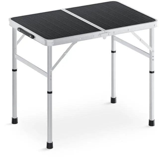 Main image of MADOG Portable Camping Table, Lightweight Roll UP Table Adjustable Height Aluminum Small Folding Camping Table, Relaxing by The Sea, Picnics, Outdoor Party, Black
