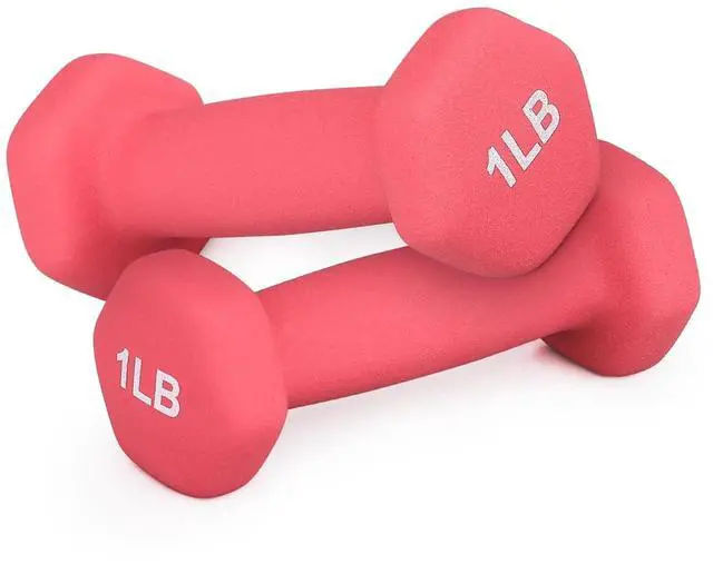 Main image of MADOG Dumbbell Set, Anti-Slip Neoprene Coated Hexagon Hand Weights for Home Gym Equipment Workouts Strength Training