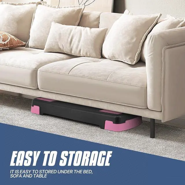Alt view image 7 of 7 - MADOG Aerobics Stepper Platform with 4/6/8 inch Height Stackable Risers