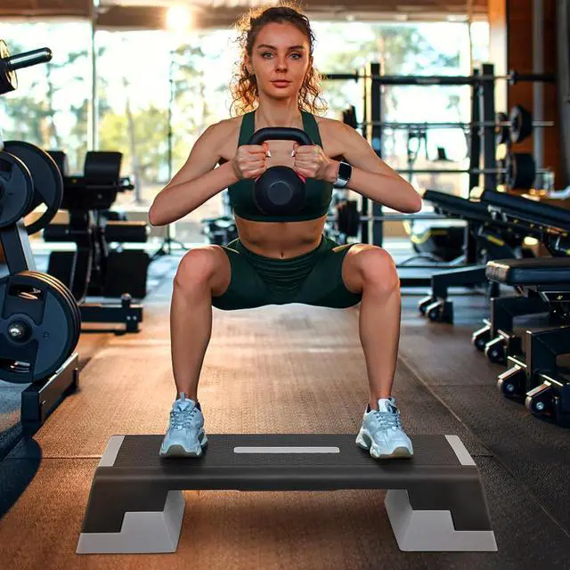 Alt view image 3 of 7 - MADOG Aerobics Stepper Platform with 4/6/8 inch Height Stackable Risers