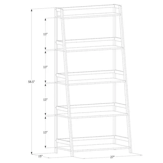 Alt view image 3 of 7 - Ladder Shelf, Bamboo 5 Tier Multi-Functional Book Shelf Storage Rack Organizer, Plants Stand Display Shelf for Living Roon Garden Balcony Bedroom, Natural