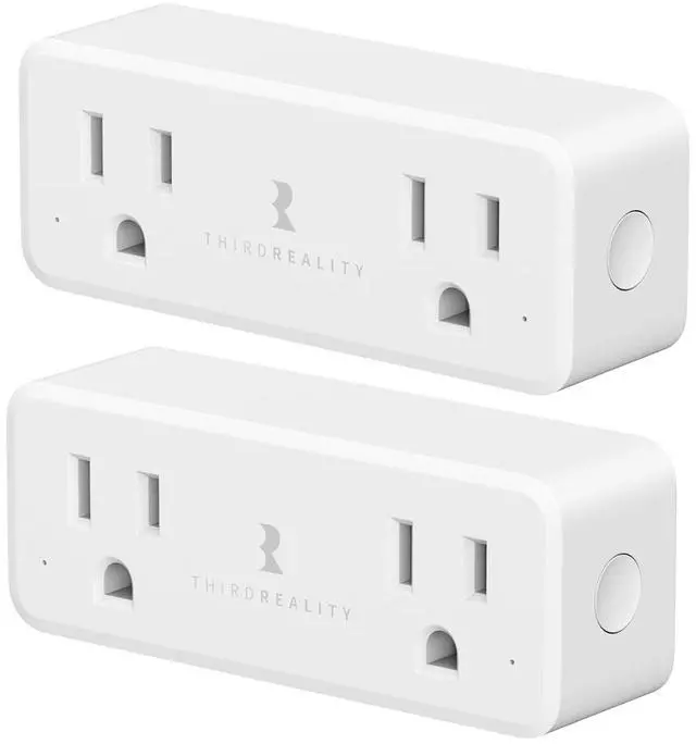 Main image of Smart Dual Plug 2 Pack, Zigbee 2-in-1 Smart Outlet with Independent Control and Power Monitoring, Zigbee Repeater, Compatible with Home Assistant(ZHA/Z2M), SmartThings, Homey