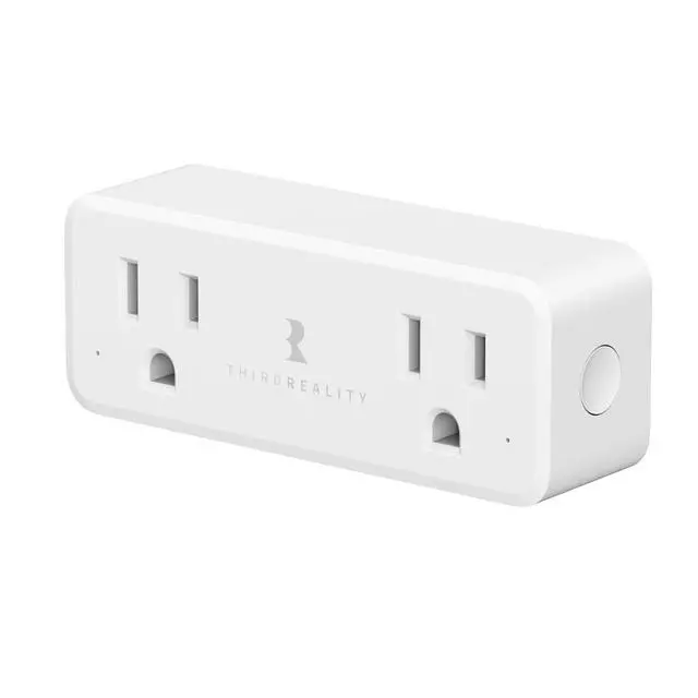 Main image of Smart Dual Plug, Zigbee 2-in-1 Smart Outlet with Independent Control and Power Monitoring, Zigbee Repeater, Compatible with Home Assistant(ZHA/Z2M), SmartThings, Homey