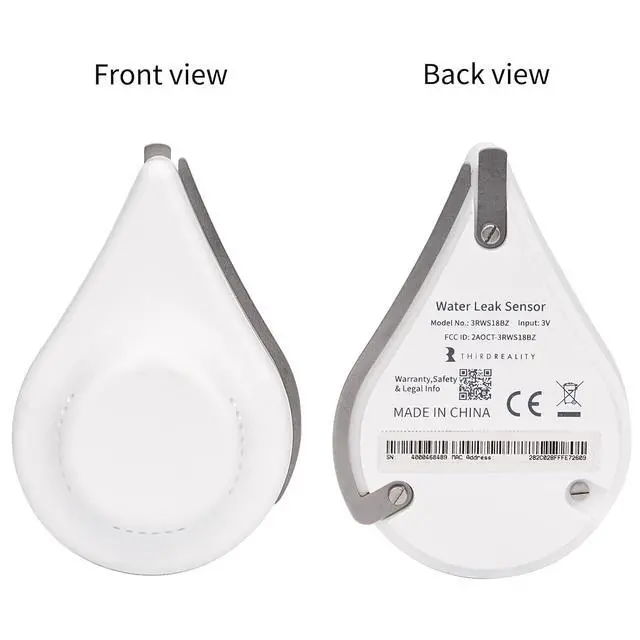 Alt view image 2 of 7 - Zigbee Water Leak Sensor with Dripping Detection,120dB Alarm,App Notifications Enabled When Work with Home Assistant and Compatible Zigbee HUB Like SmartThings,Aeotec or Hub