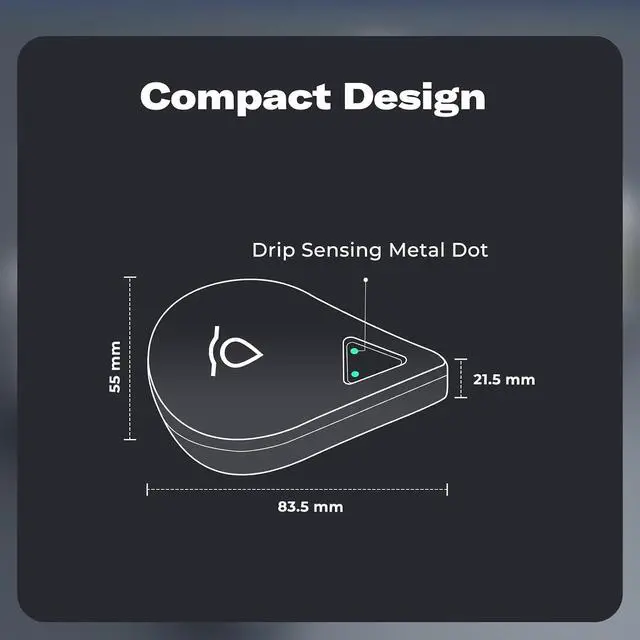 Alt view image 5 of 7 - Zigbee Water Leak Sensor WL2 with Dripping & Leaking Detection, App Notifications, Zigbee Hub Needed, 3-Year Battery Life, No Battery & Srien, Support Home Assistant, SmartThings, Homey