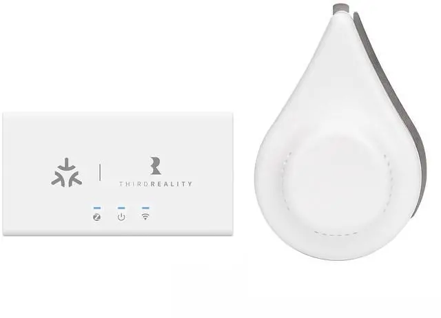 Main image of Zigbee Water Leak Sensor with Smart Bridge MZ1, Dripping Detection, Compatible with Google Home, Apple Home, SmartThings, Home Assistant etc.
