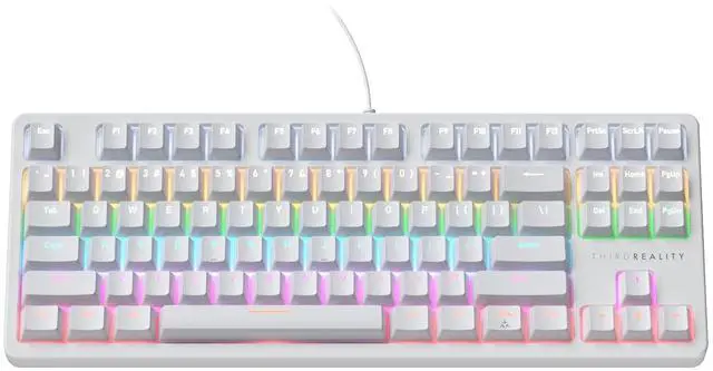 Main image of Smart Mechanical Keyboard MK1, Matter Over WiFi, 87-Key Wired Gaming Keyboard/USB-A, 44 Customizable RGB Lighting, Work with Home Assistant, SmartThings, Apple Home (White)