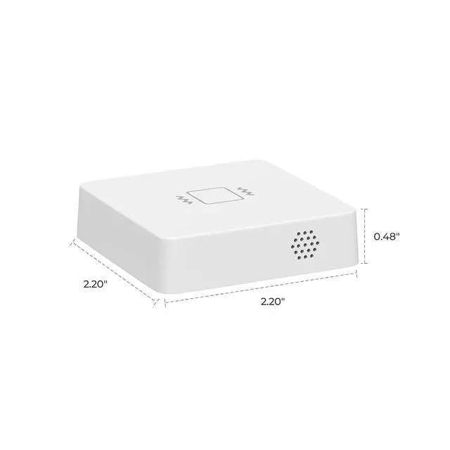 Alt view image 2 of 6 - Smart Vibration Sensor with 110dB Alarm,Zigbee Hub Required,Adjustable Sensitivity, Work with SmartThings, Home Assistant via ZHA/Z2M and Echo Devices with Built-in Zigbee hub