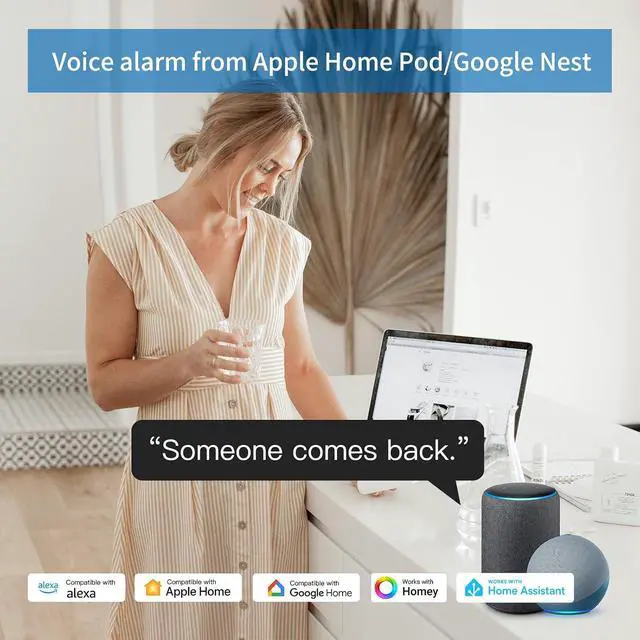 Alt view image 2 of 6 - Zigbee Motion Sensor, Pet Friendly, Compatible with Home Assistant, SmartThings, Aeotec, Homey, Hubitat or Echo Devices with Built-in Zigbee Hub