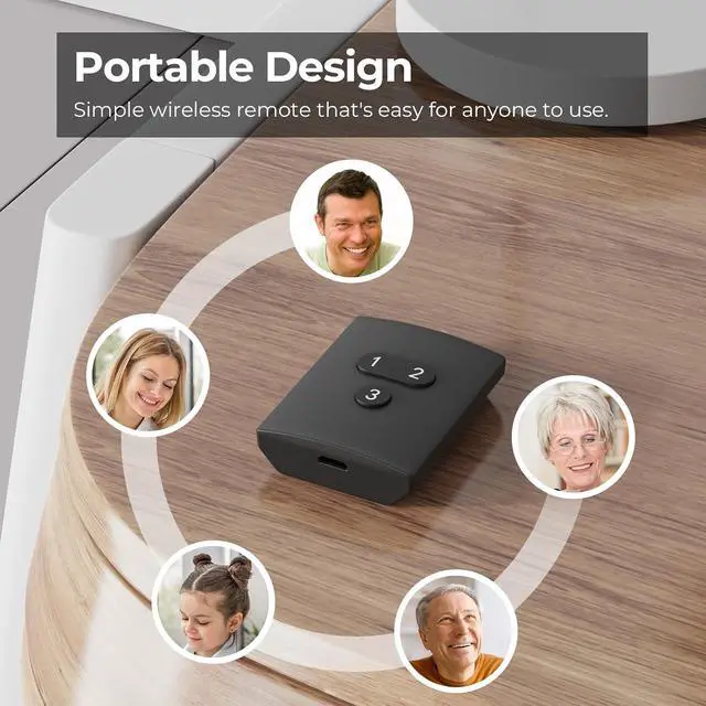 Alt view image 3 of 6 - Smart Button ZB2,ZigBee Hub Required,3 Wireless Button,Remote Control,Compatible with Home Assistant,SmartThings (2015/2018),Aeotec,Homey Bridge,Homey Pro,Rechargeable Lithium Battery