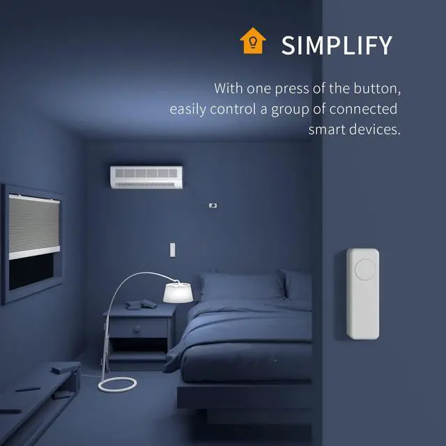 Alt view image 5 of 6 - ZigBee Smart Button, 3-Way Remote Control, Require Zigbee hub, Work with SmartThings, Aeotec, Hubitat, Home Assistant, Hub, Battery Included.