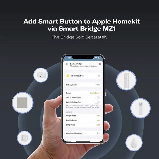 Alt view image 6 of 6 - ZigBee Smart Button, 3-Way Remote Control, Require Zigbee hub, Work with SmartThings, Aeotec, Hubitat, Home Assistant, Hub, Battery Included.
