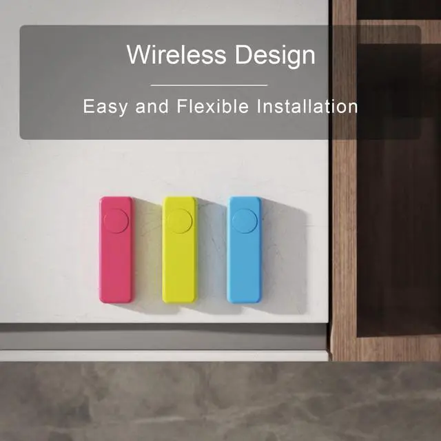 Alt view image 2 of 6 - ZigBee Smart Button 3 Pack, Red Blue Yellow, 3-Way Remote Control, Require Zigbee hub, Work with SmartThings, Aeotec, Hubitat, Home Assistant, Hub, Battery Included.