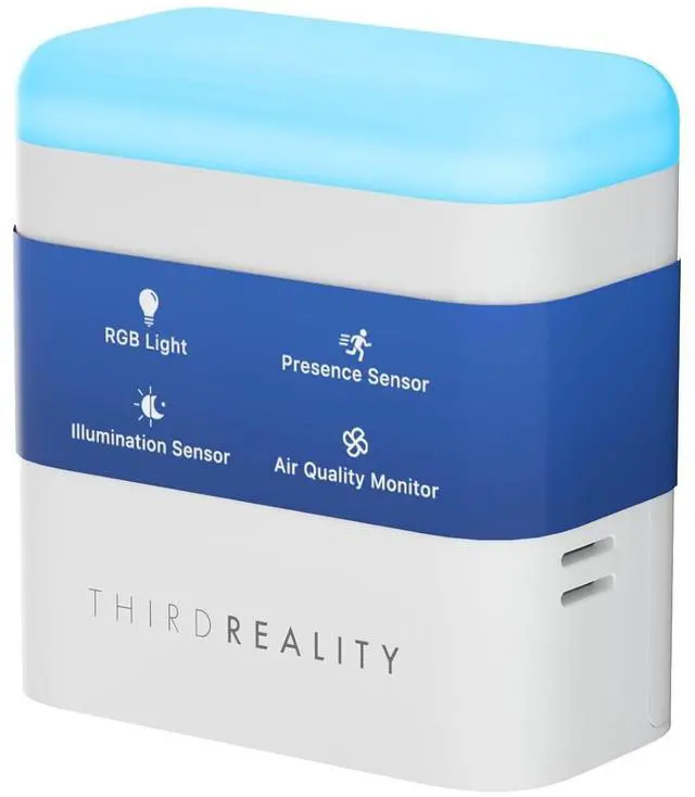 Main image of Smart Presence Sensor R3, 60GHz mmWave Radar, USB-C Powered, RGB Light with Status Indication, Illumination Sensor, Zigbee Repeater, Compatible with Home Assistant(ZHA&Z2M), SmartThings
